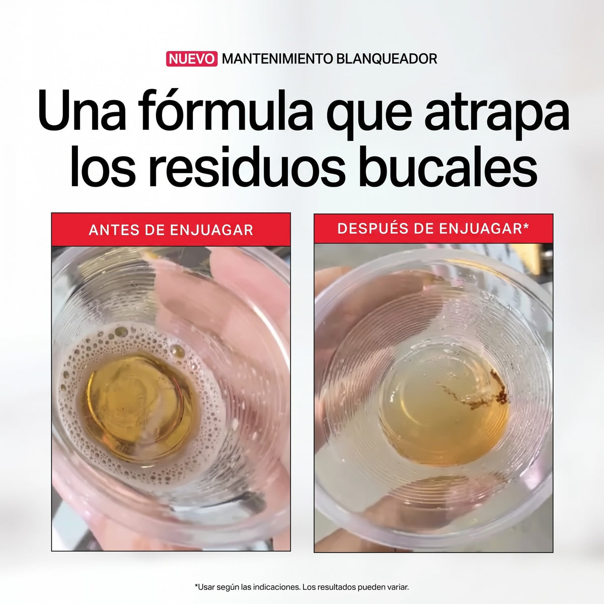 Una fórmula que atrapa los residuos
